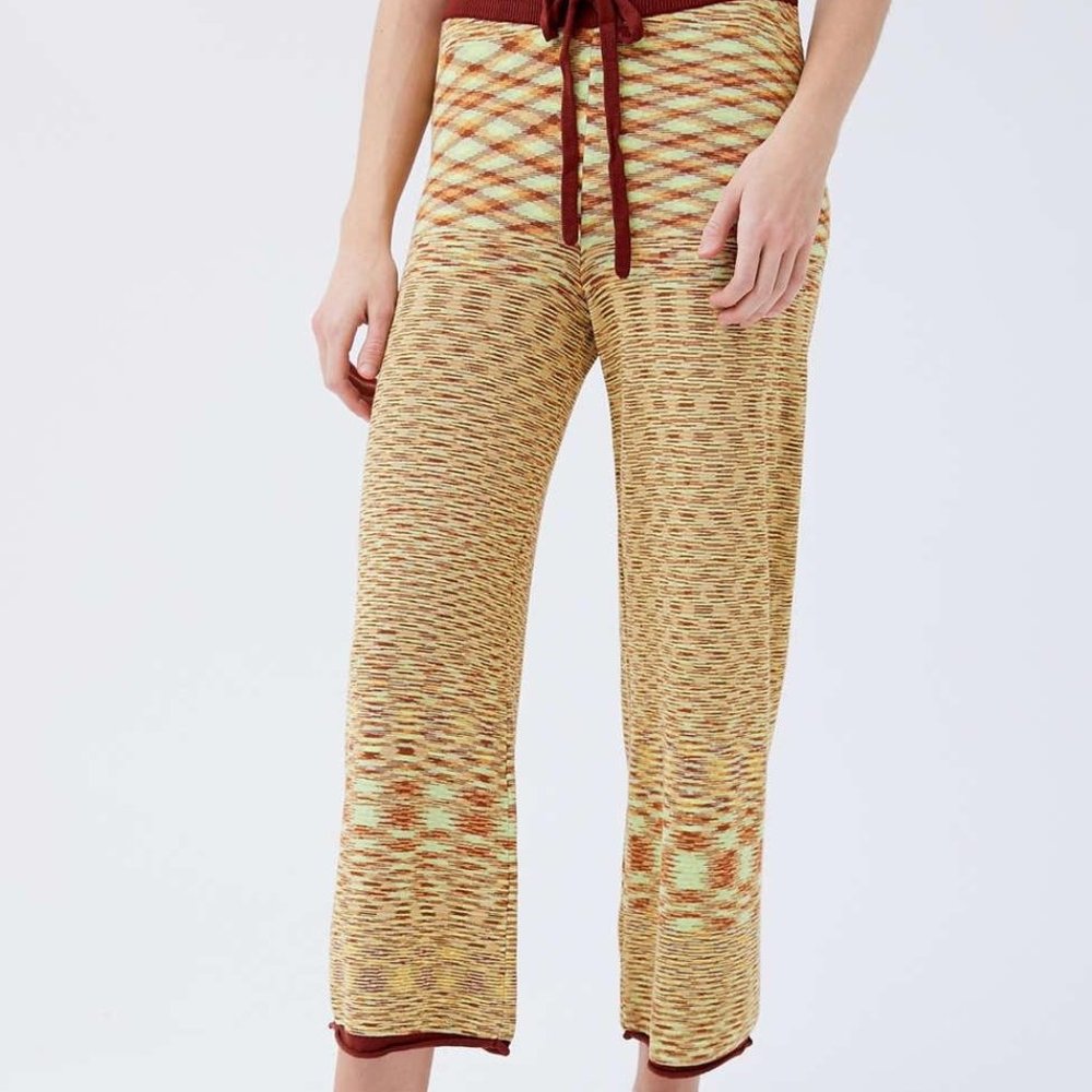 Urban Outfitters Space Dye Cropped Knit Sweatpant